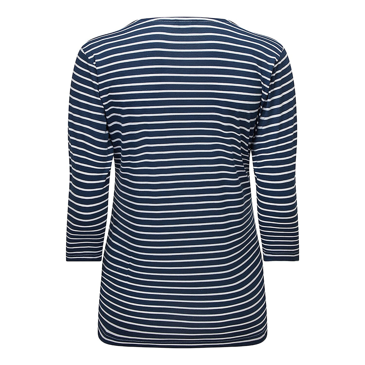 EMRECO Striped Pattern Boat-Neck Women's Top UK10- Navy and White 8953980 2