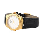 EON 1962 Ronda 763 Limited Edition Swiss Movement VVS- E-F 12 Lab Grown Diamonds Watch with 5ATM Water Resistance Leather Strap-Black