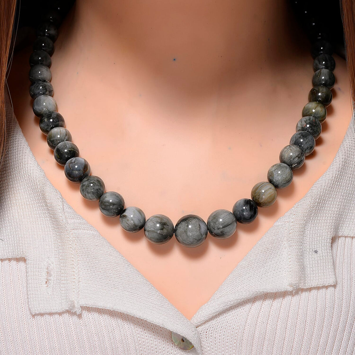 Eagle Eye Beads Necklace (Size - 20-2 Ext) with Lobster Clasp 420.00 Ct. 8185625 2