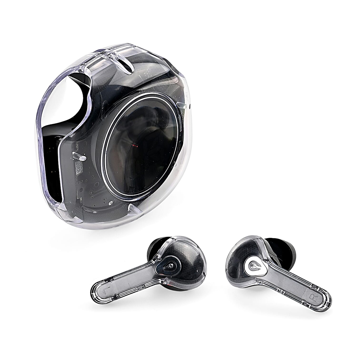 TWS Wireless Earbuds with Bluetooth 5.3, LED Battery Display Case, 30mAh Earbuds &amp; Up to 6 Hours Playtime - Black 8294335 4
