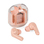 TWS Earbuds with Battery Display - 200mAh Charging Case - Pink