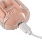 TWS Earbuds with Battery Display - 200mAh Charging Case - Pink