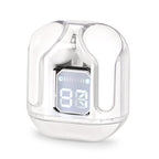TWS Earbuds with Battery Display - 200mAh Charging Case - White