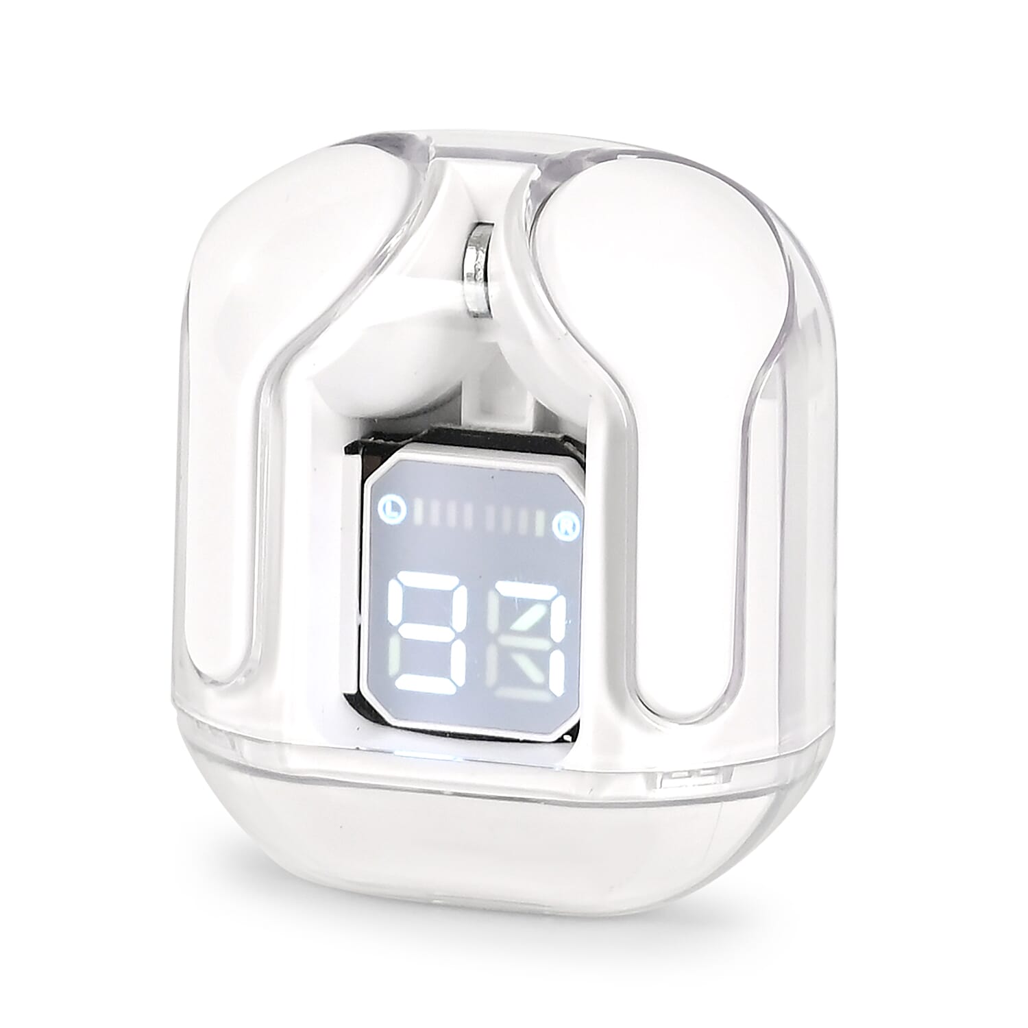 TWS Earbuds with Battery Display - 200mAh Charging Case - White 8230165 3