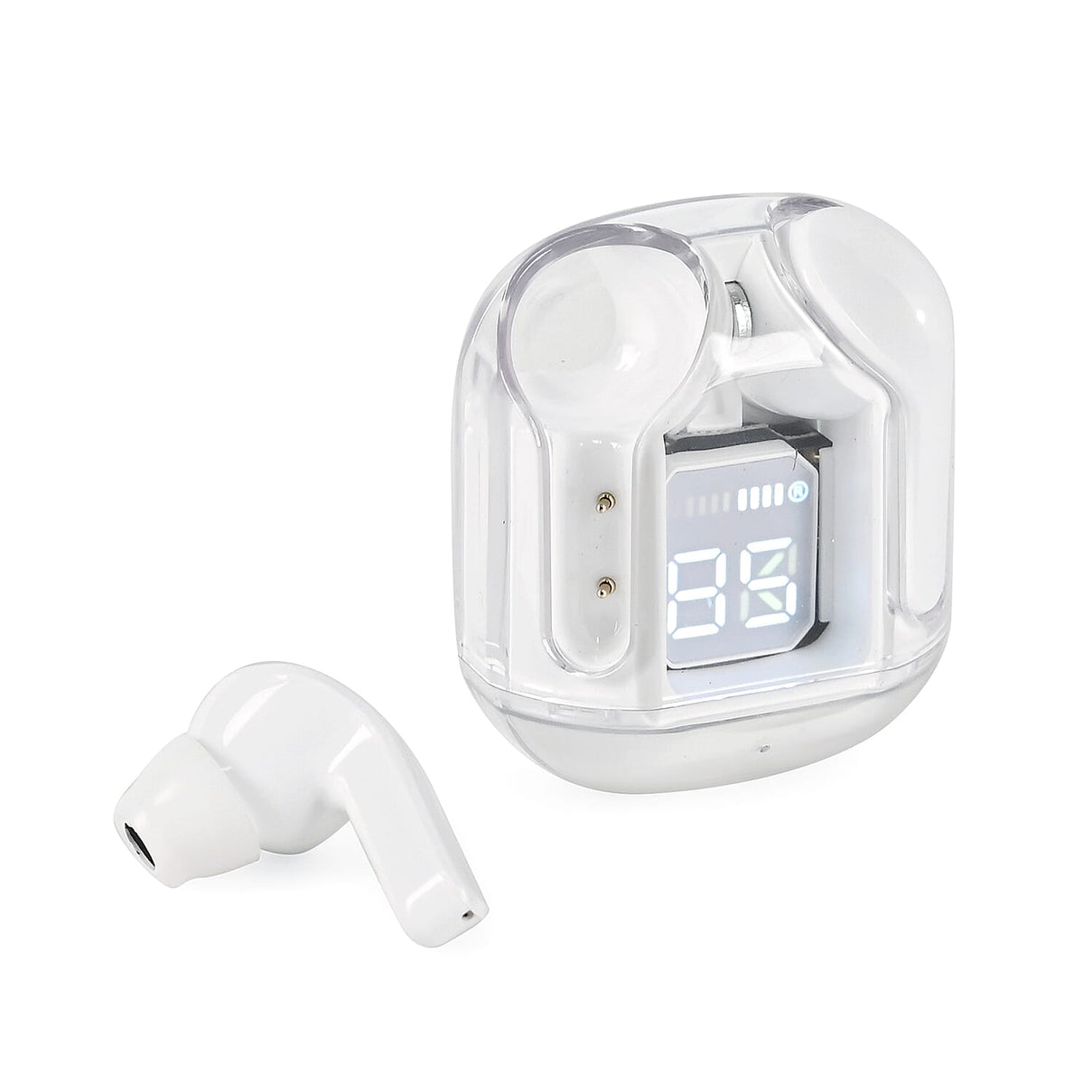 TWS Earbuds with Battery Display - 200mAh Charging Case - White 8230165 5