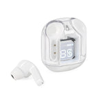 TWS Earbuds with Battery Display - 200mAh Charging Case - White