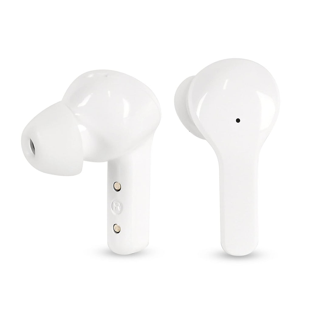 TWS Earbuds with Battery Display - 200mAh Charging Case - White