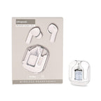 TWS Earbuds with Battery Display - 200mAh Charging Case - White
