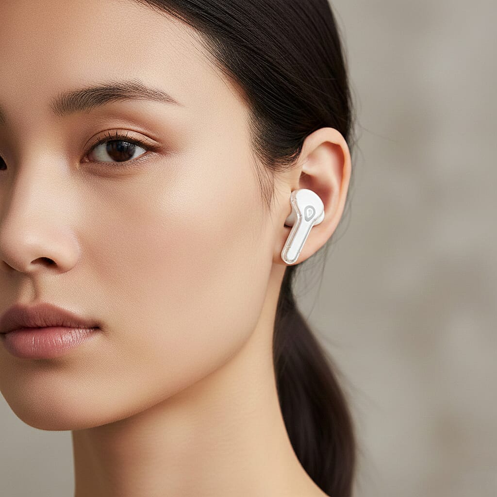 TWS Wireless Earbuds with Bluetooth 5.3, LED Battery Display Case, 30mAh Earbuds &amp; Up to 6 Hours Playtime - White V32668349 3