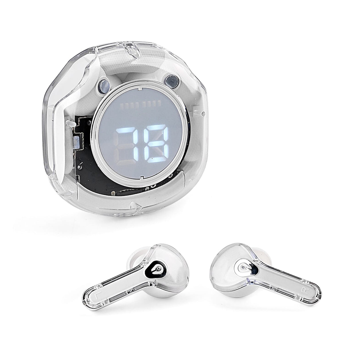 TWS Wireless Earbuds with Bluetooth 5.3, LED Battery Display Case, 30mAh Earbuds &amp; Up to 6 Hours Playtime - White V32668349 4