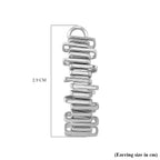 One Time Close Out - Designer Inspired Earring with Clasp in Silver Tone