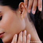 Designer Inspired - 3 Tone Plating Earring
