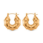 Bamboo Hoop Earring with Clasp