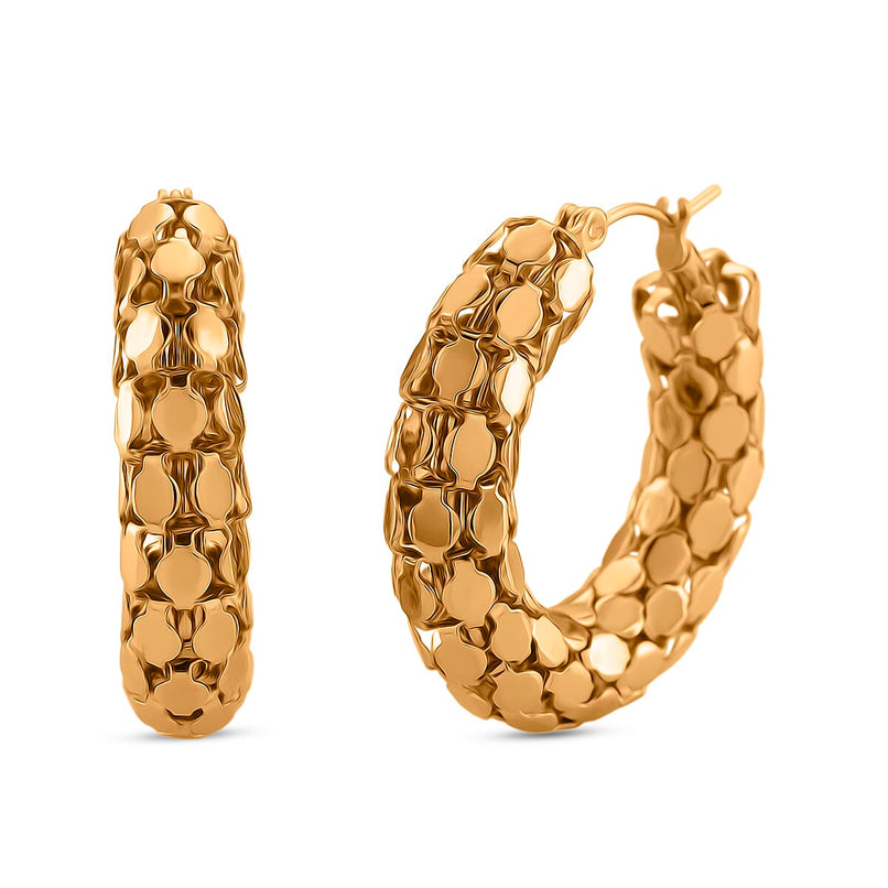 Designer Inspired Pebble Earrings With Clasp