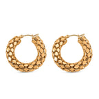Designer Inspired Pebble Earrings With Clasp