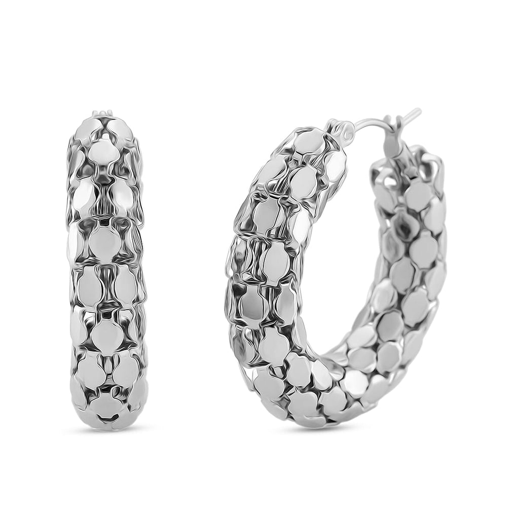 Designer Inspired Pebble Earrings With Clasp