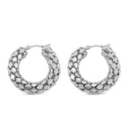 Designer Inspired Pebble Earrings With Clasp