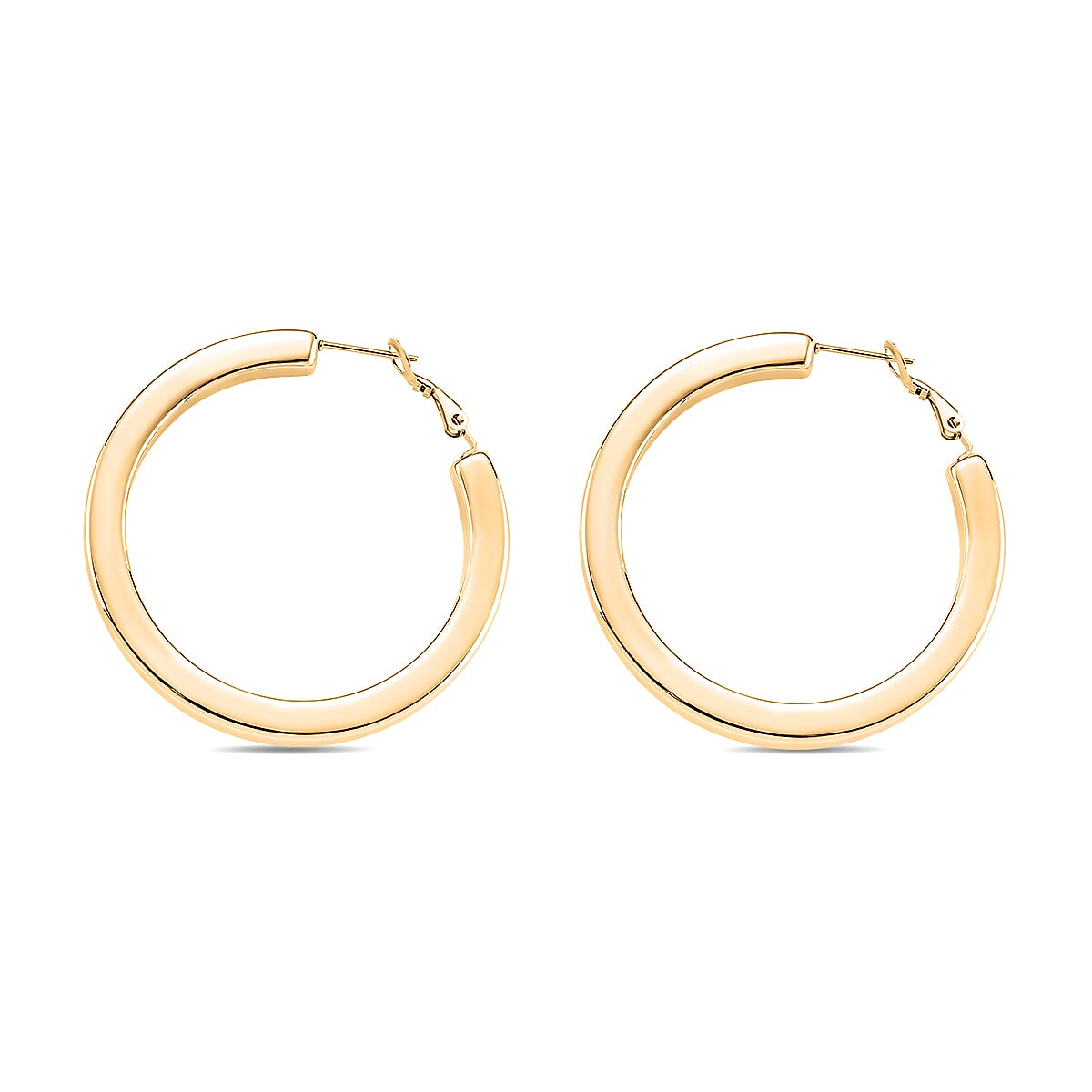 Close Out Deal - Designer Inspired Hoop Earring with Fancy Clasp 8183193 4