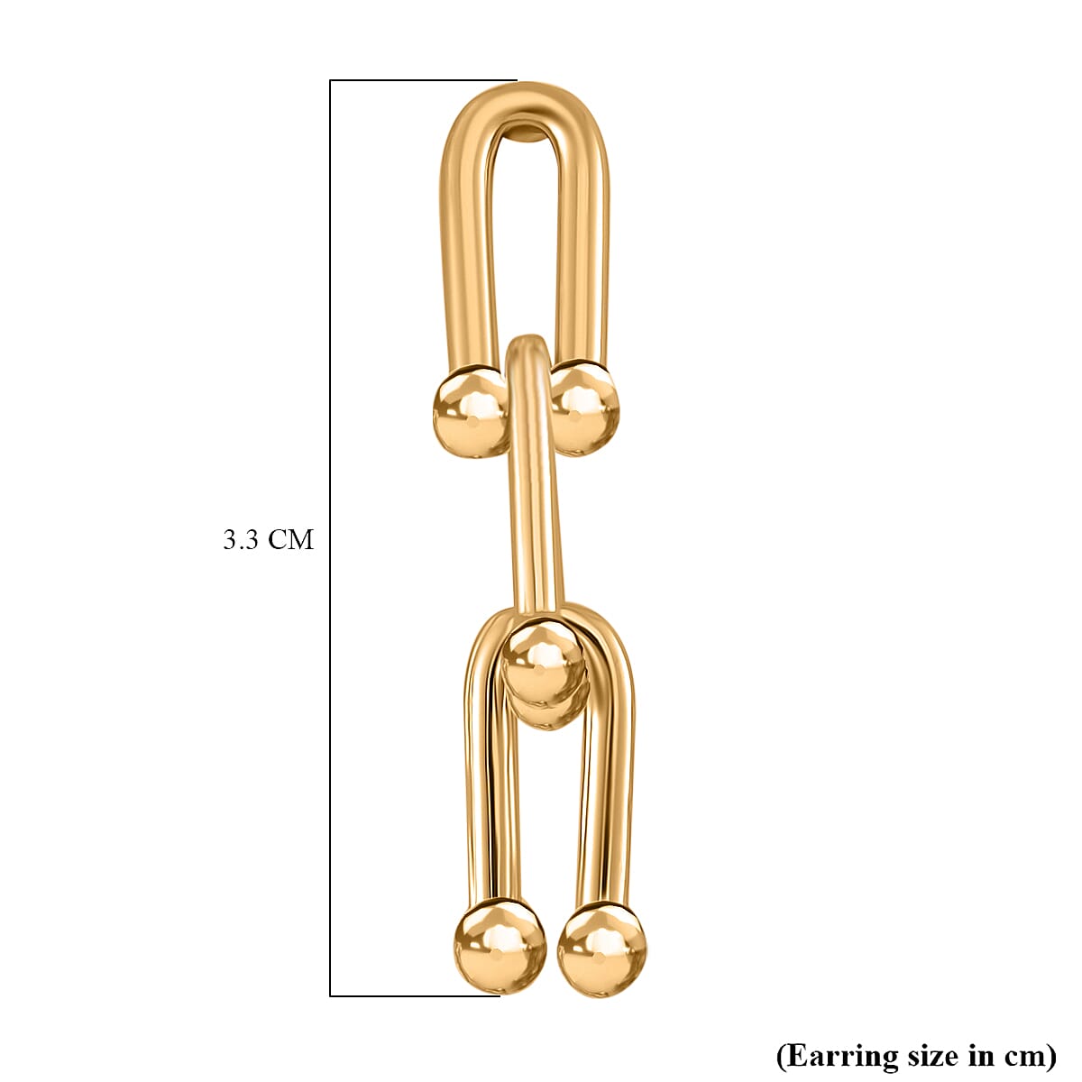 Designer Inspired- Industrial Earrings in Goldtone 7843105 6