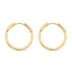 Yellow Gold Tone Hoop Earring
