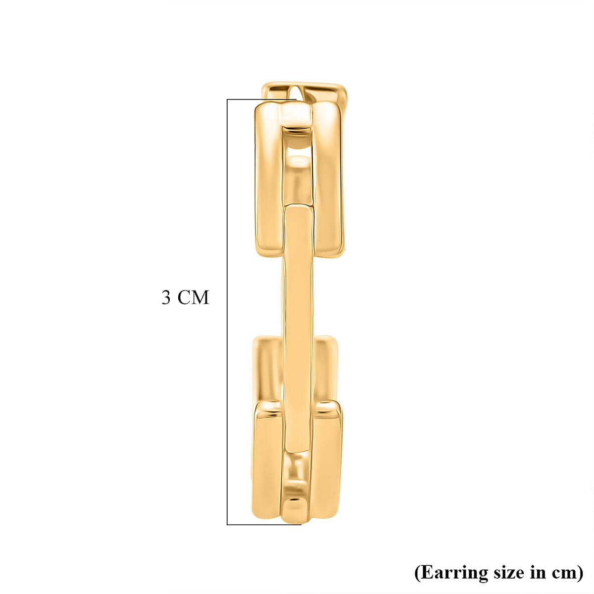 Yellow Gold Tone Hoop Earring 8180457 5