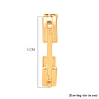 Yellow Gold Tone Hoop Earring