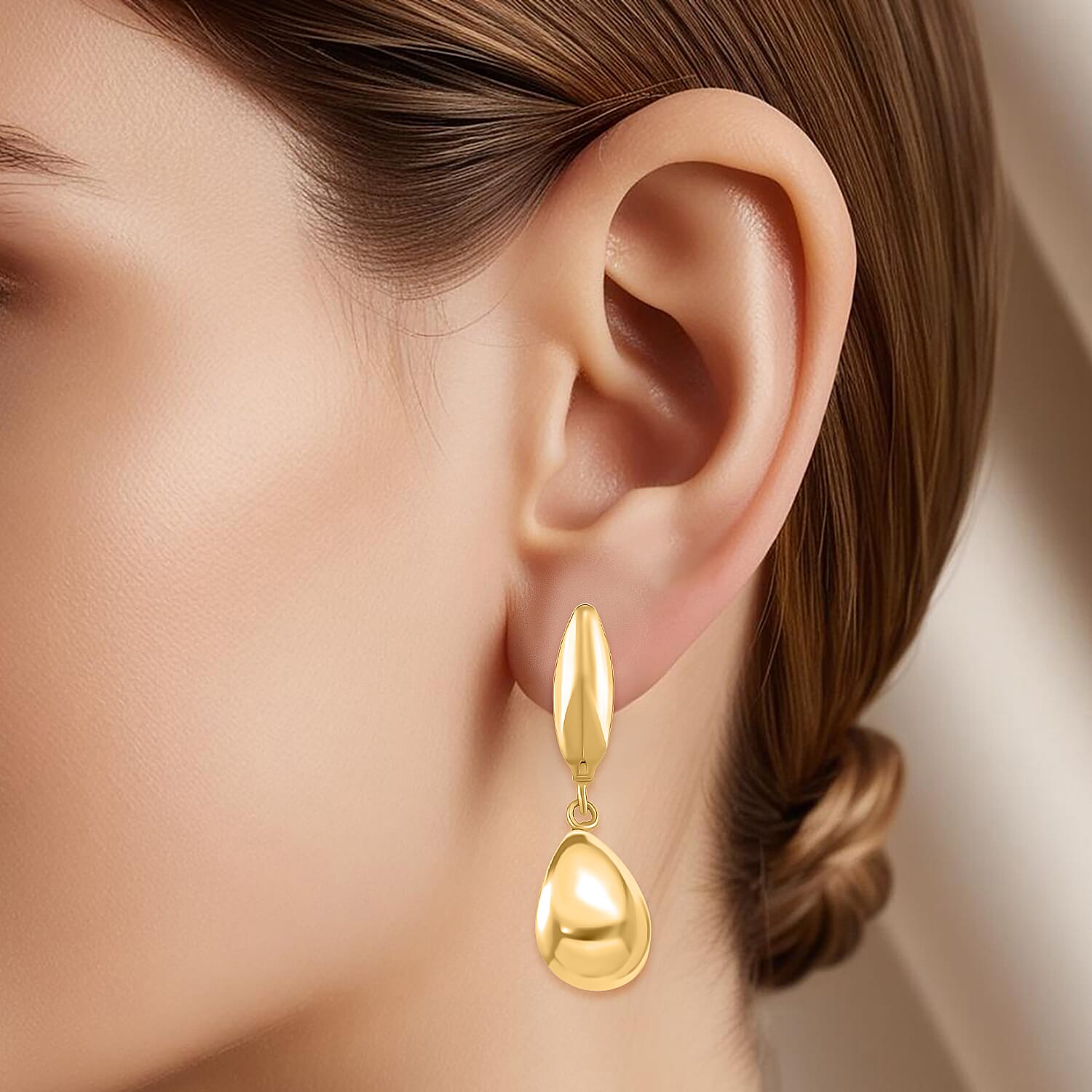 Earring with Clasp in Gold Tone 8187524 3