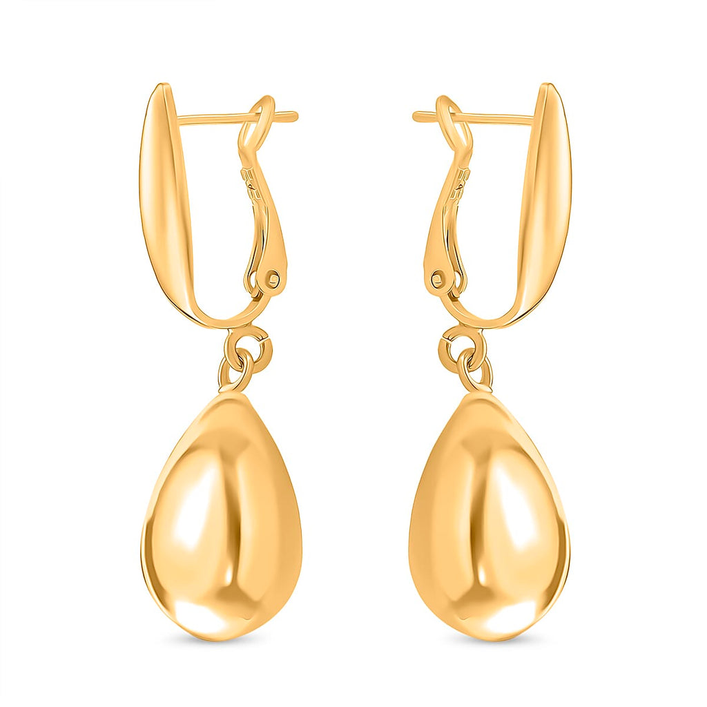 Earring with Clasp in Gold Tone