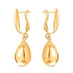 Earring with Clasp in Gold Tone