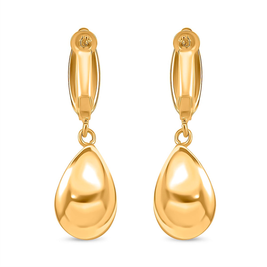 Earring with Clasp in Gold Tone