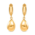 Earring with Clasp in Gold Tone