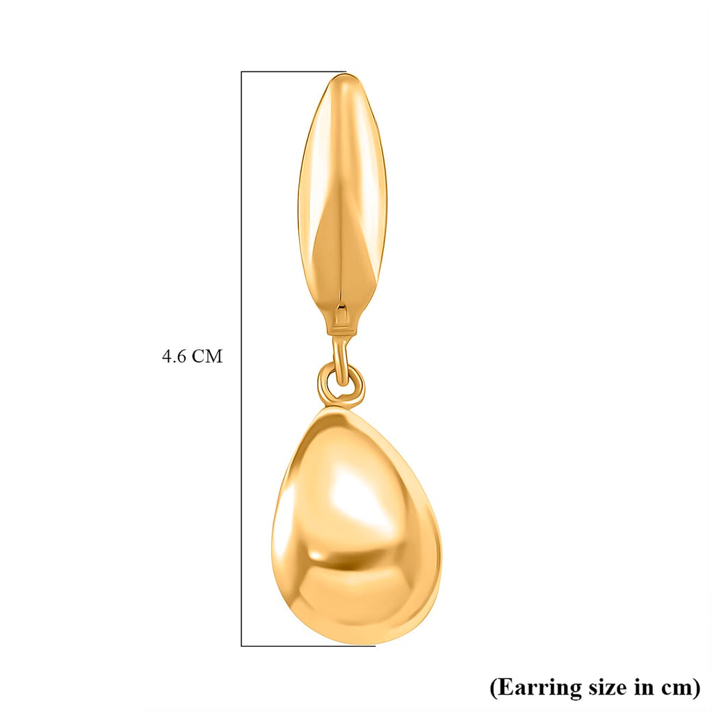 Earring with Clasp in Gold Tone
