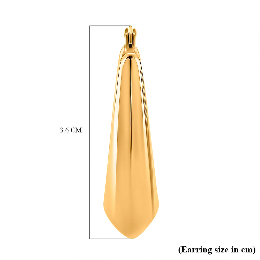 Earring with Clasp in Yellow Gold Plated
