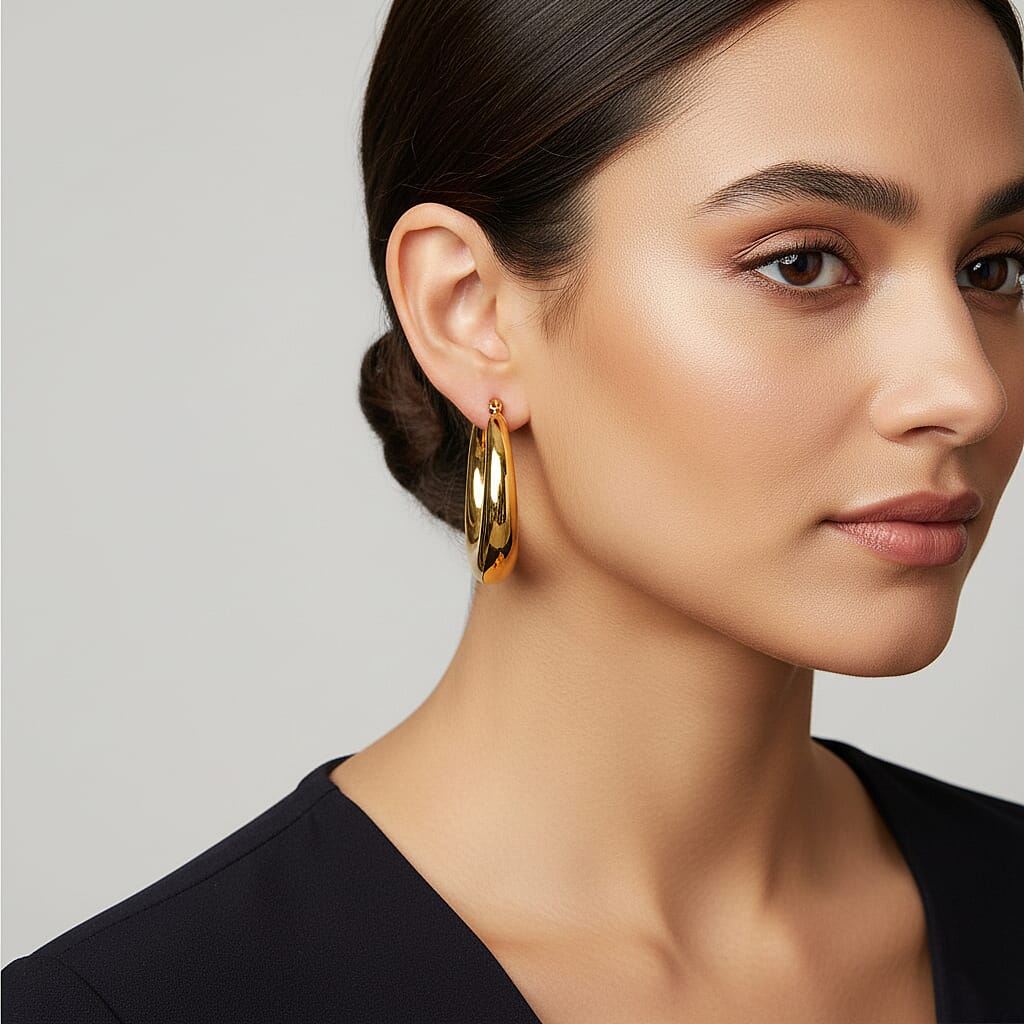 Designer Inspired - Hoop Earring with Clasp