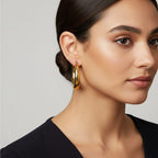Designer Inspired - Hoop Earring with Clasp
