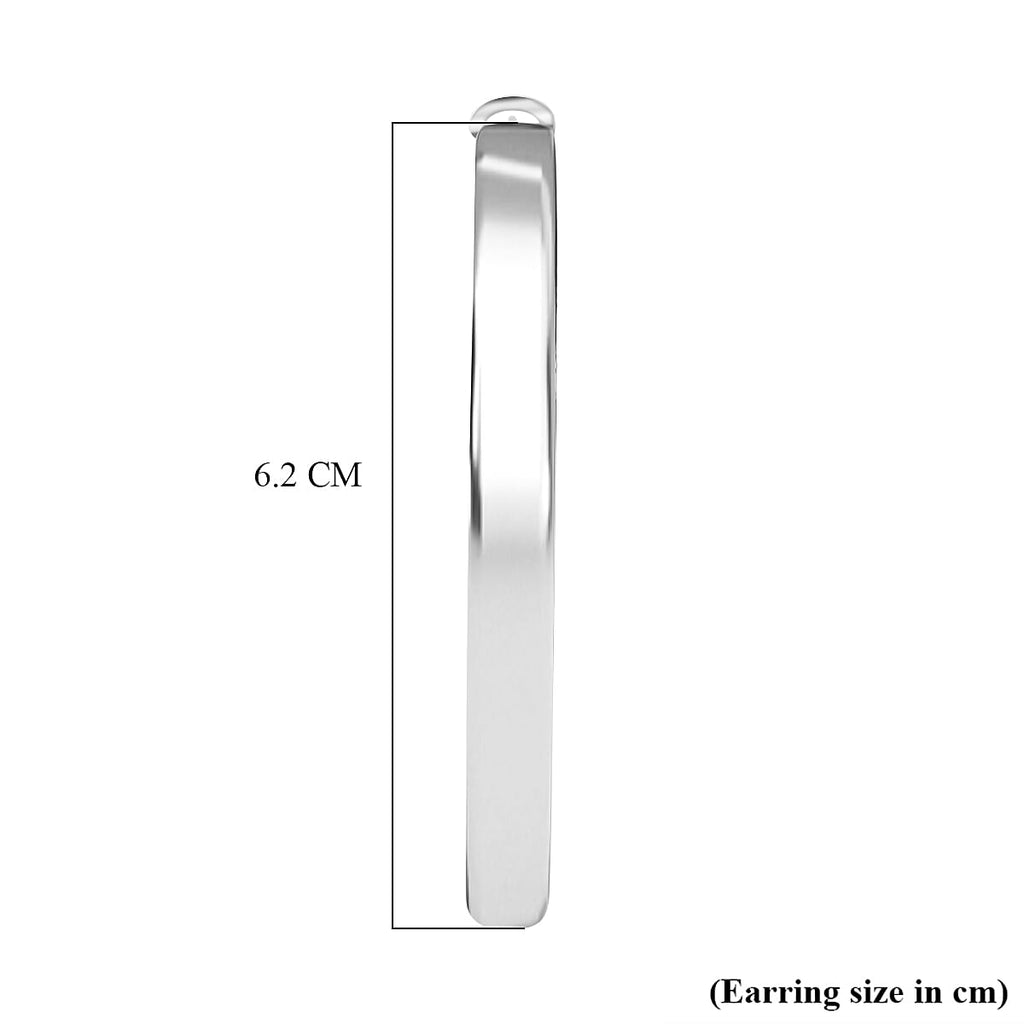 Large Hoop Earring with Fancy Clasp