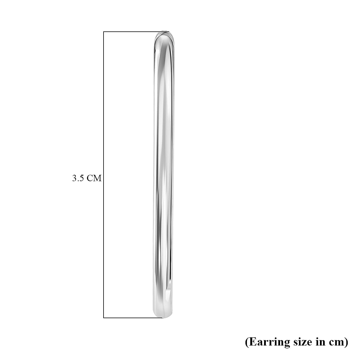 Earring with Hoop in Silver Colour Plated V32638180 5