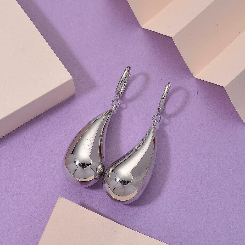 Designer Closeout Oversized Drip Earrings With Clasp