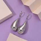 Designer Closeout Oversized Drip Earrings With Clasp