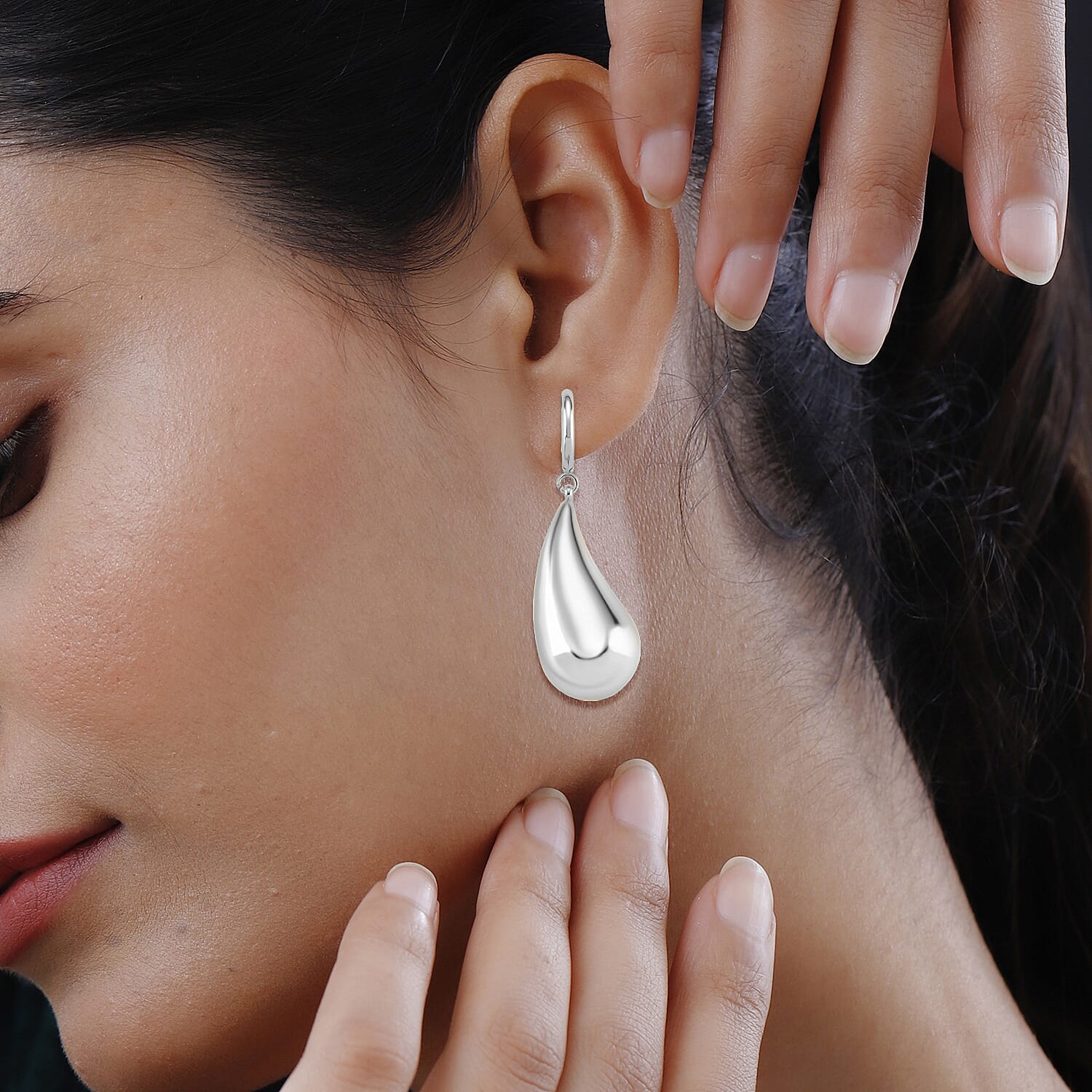 Designer Closeout Oversized Drip Earrings With Clasp 8183198 3