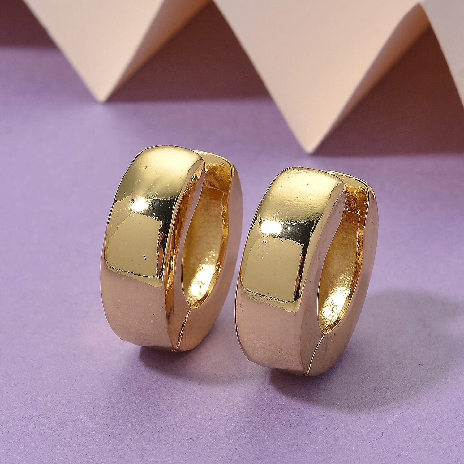 Earring with Hoop in Yellow Gold Plated 8197457 2