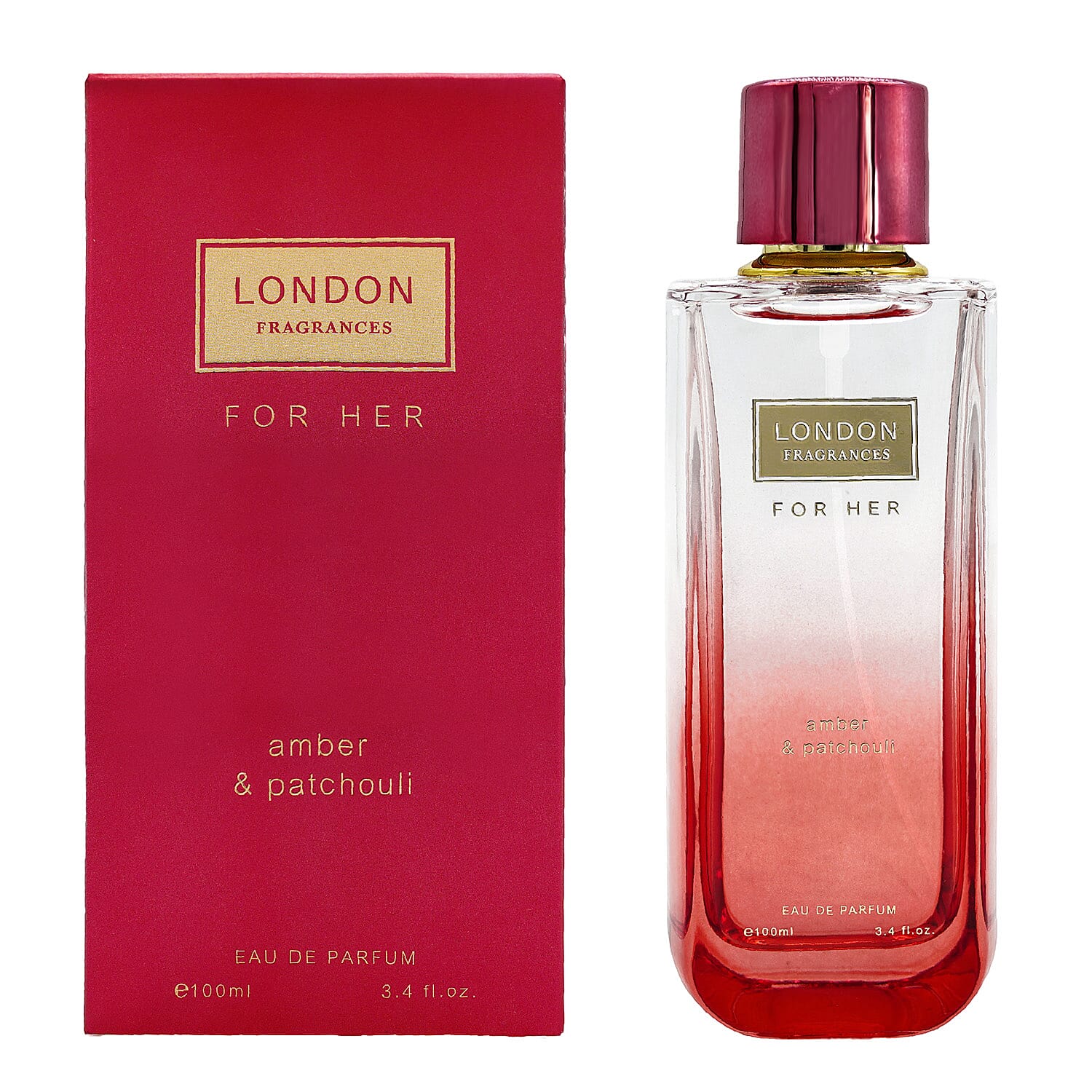 London Fragrances for Her - Amber and Patchouli (100ml) 7788320 0