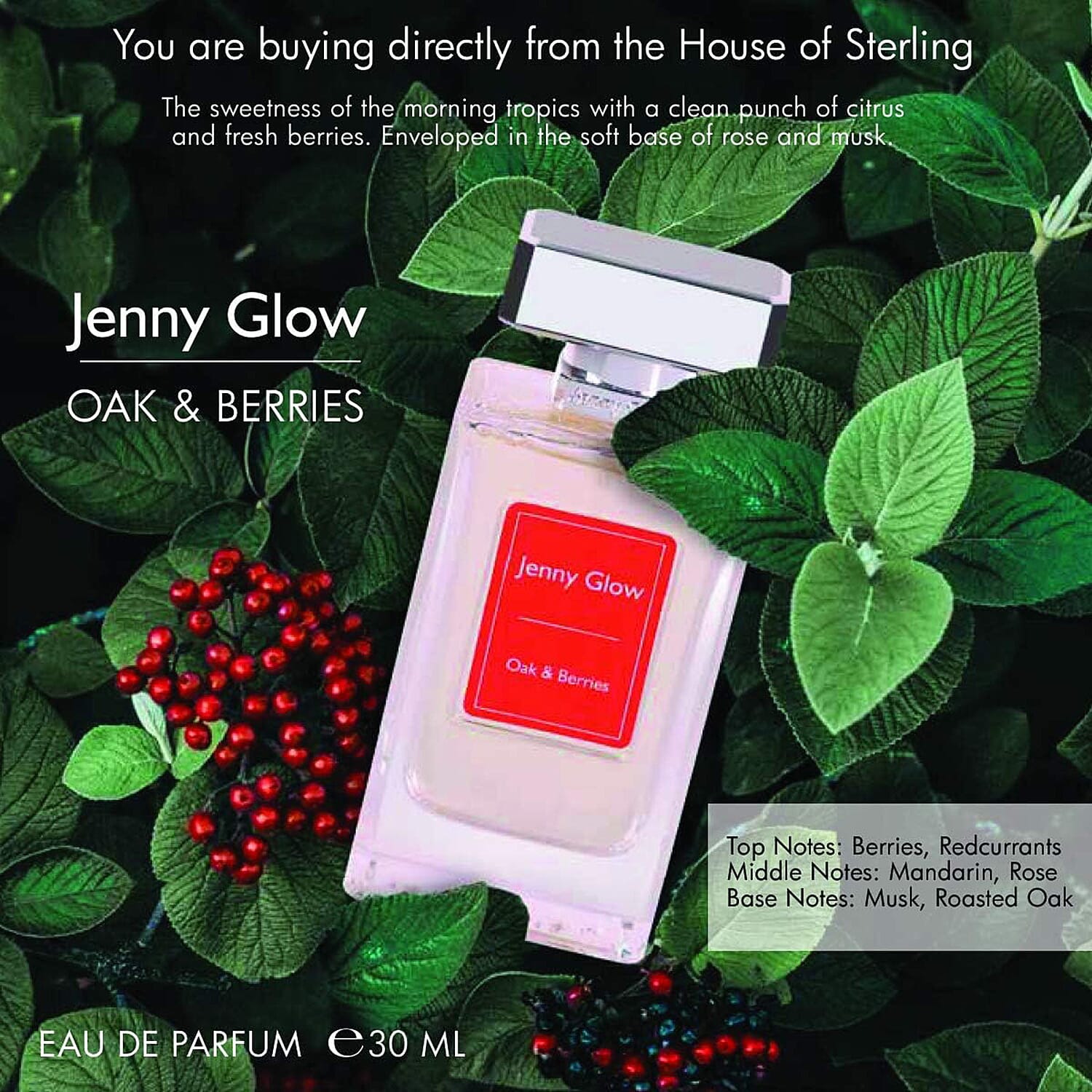 JENNY GLOW Oak and Berries Eau De Parfum 30ml 7736439 1