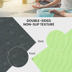 Memory foam Eco-Friendly, Non-Toxic TPE Yoga Mat (Size 183x61 Cm) 12mm - Green