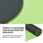 Memory foam Eco-Friendly, Non-Toxic TPE Yoga Mat (Size 183x61 Cm) 12mm - Green