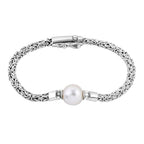 Royal Bali Edison Pearl Borobudur Bracelet  (Size - 7.5) in Sterling Silver 11.73 Ct, Silver Wt. 14.00 Gms.