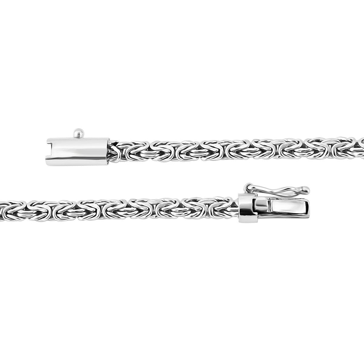 Edison Pearl Byzantine Bracelet (Size - 7) in Sterling Silver 7968552 4