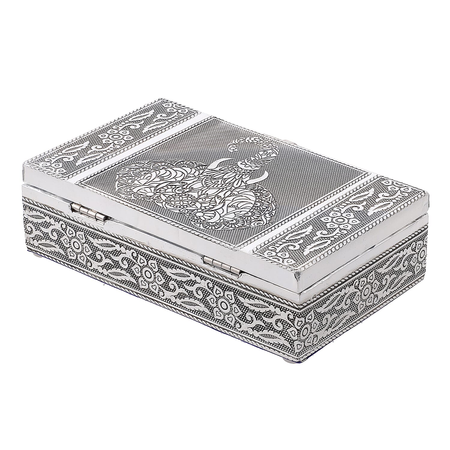 Set of 3 -  Handcrafted Eelephant Embossed Vintage Storage Box 7699849 5
