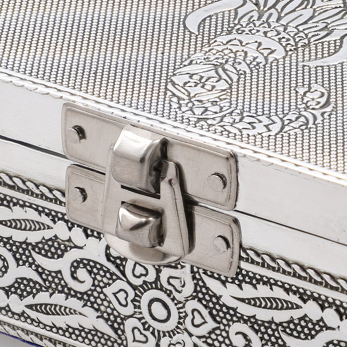 Set of 3 -  Handcrafted Eelephant Embossed Vintage Storage Box 7699849 7