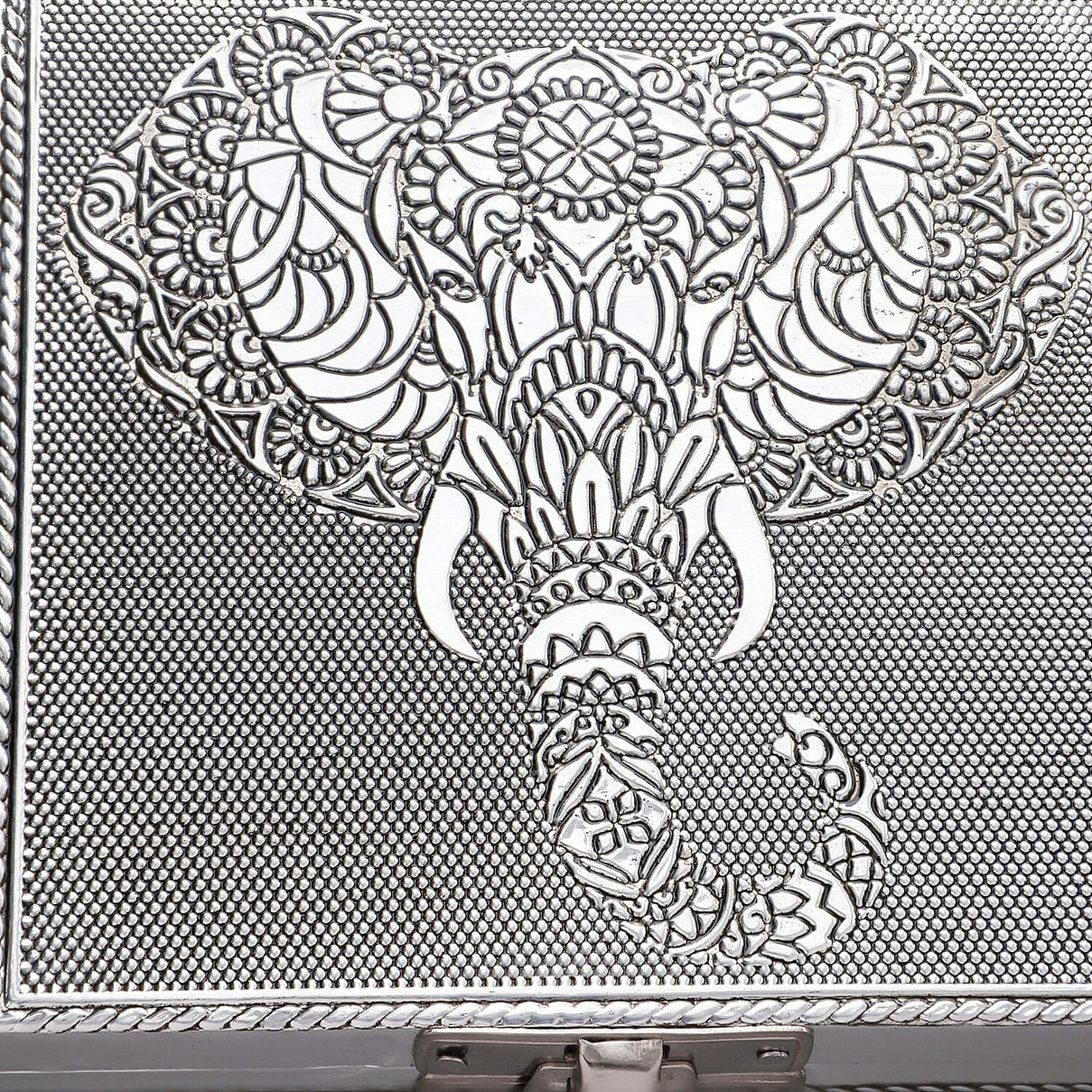 Set of 3 -  Handcrafted Eelephant Embossed Vintage Storage Box 7699849 8